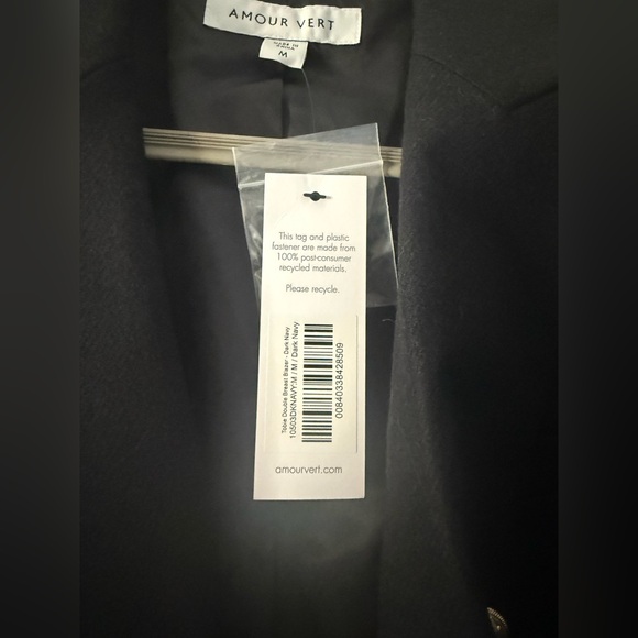 Women's Black Double-Breasted Blazer - Picture 4 of 5